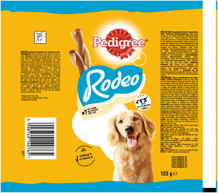 Pedigree Hundeleckerlis RODEO mit Huhn